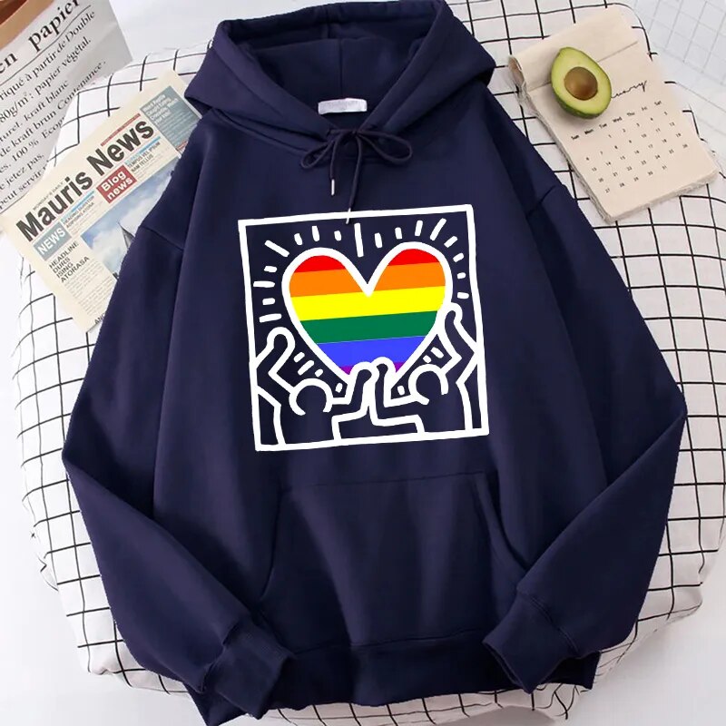 Rainbow Heart Hoodie