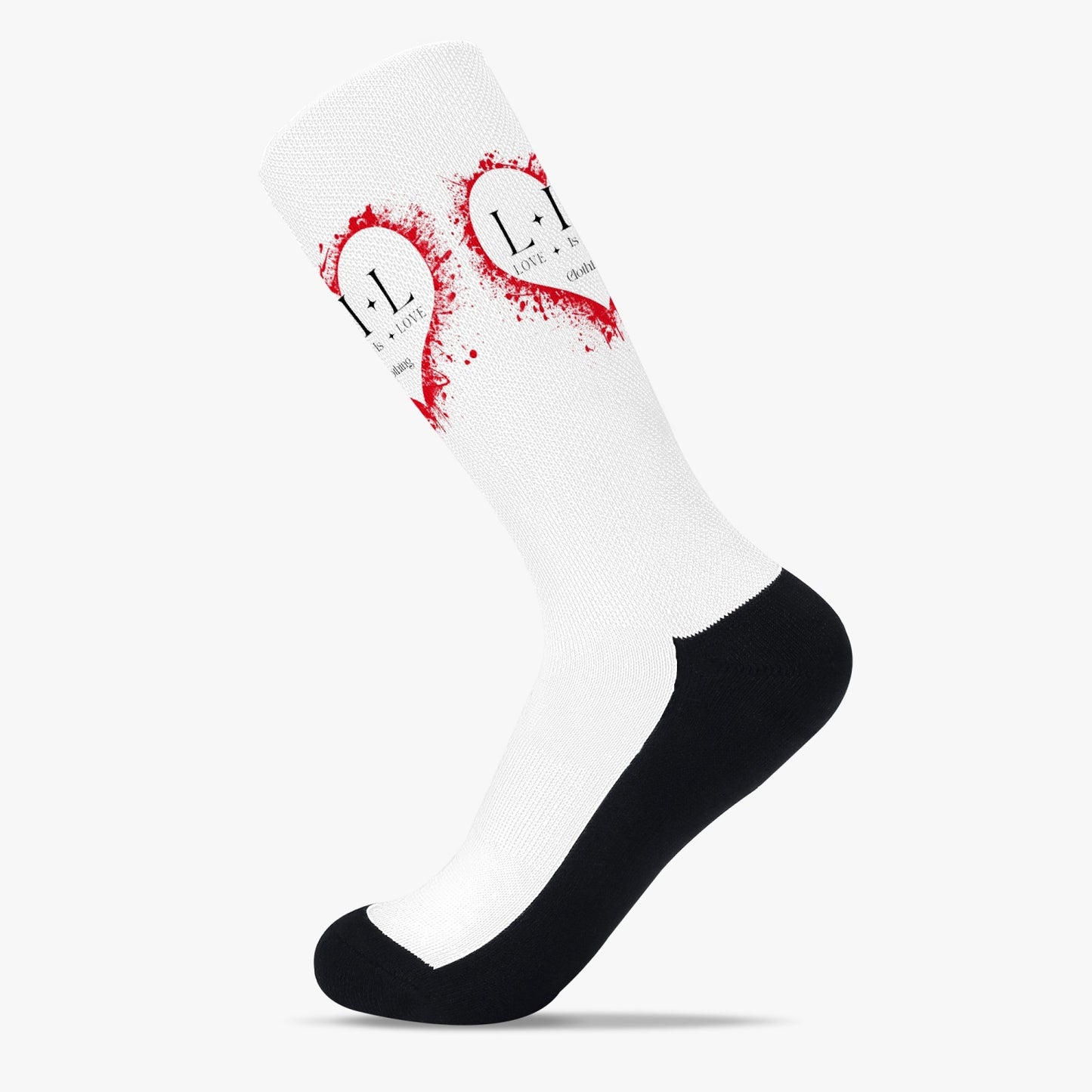 Love Is Love Logo Reinforced Sports Socks
