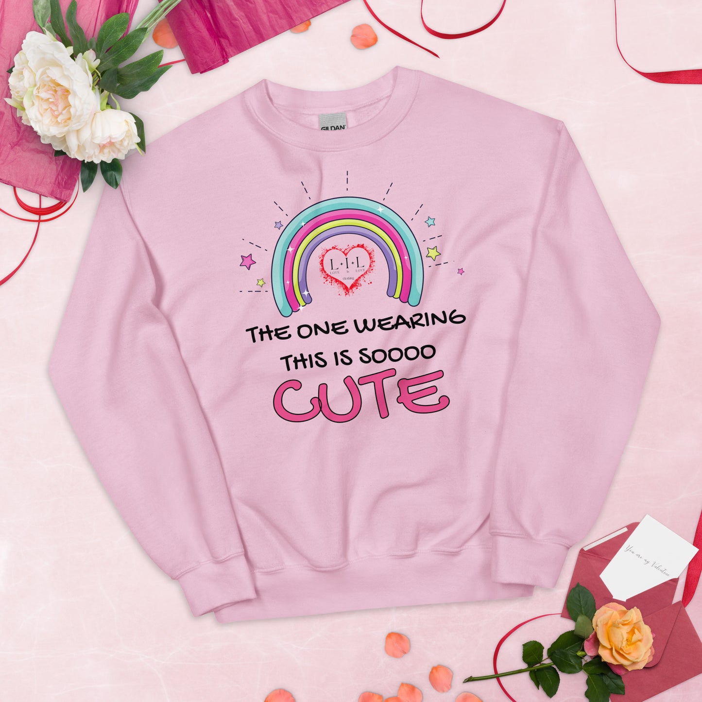 The One Wearing This Is Cute Unisex Sweatshirt