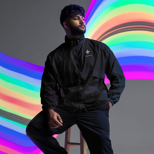 + Brand he/him Pronouns Unisex Windbreaker