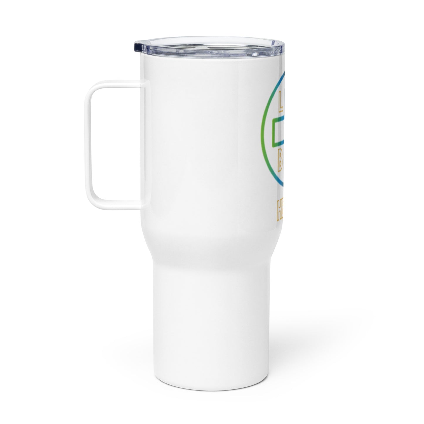 + Brand He/Him Pronouns Travel Mug With Handle