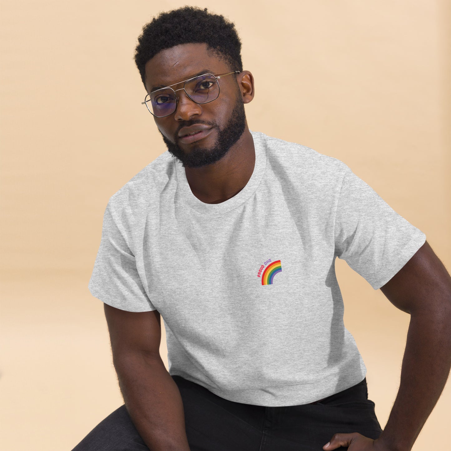 Proud Dad Small Logo Unisex Classic Tee