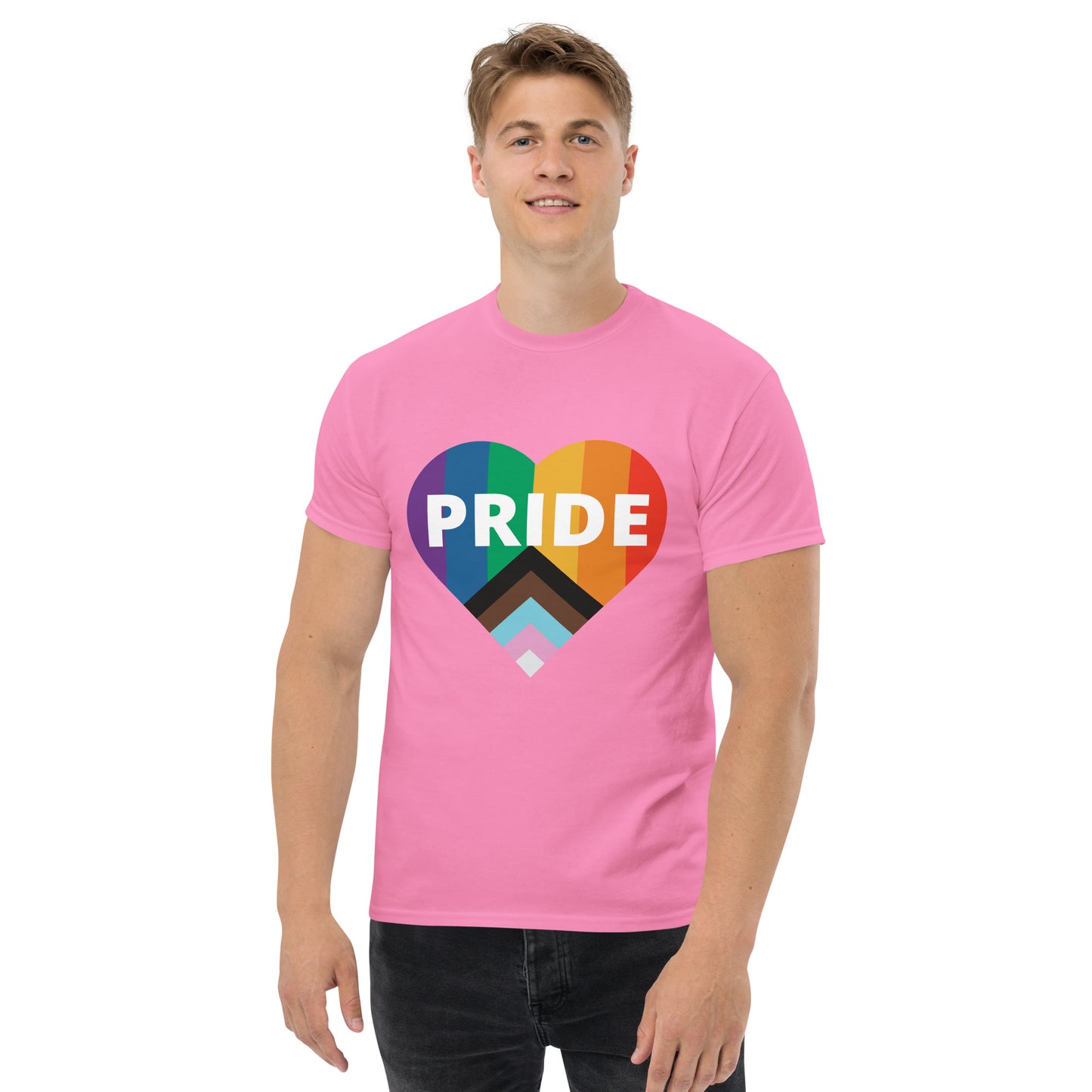 Pride Flag Heart Unisex Classic Tee