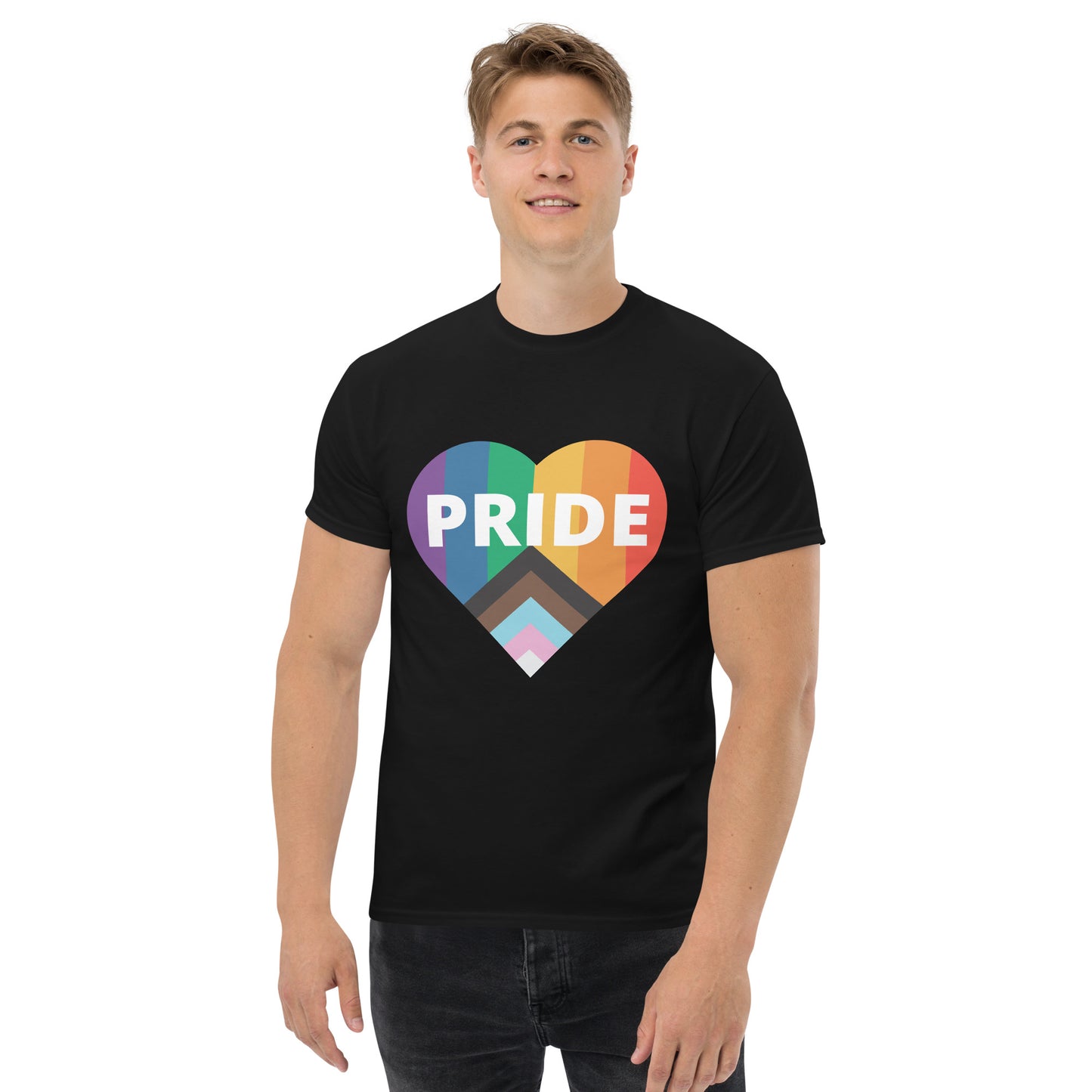 Pride Flag Heart Unisex Classic Tee