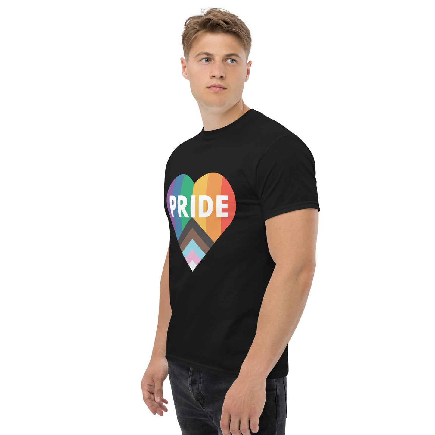 Pride Flag Heart Unisex Classic Tee