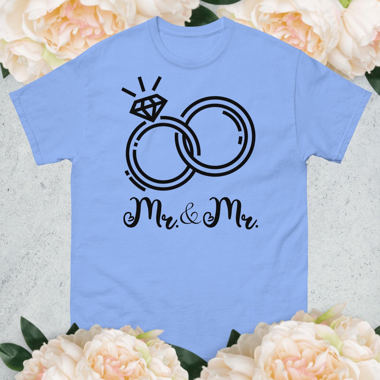 Mr & Mr Wedding Rings Unisex Classic Tee