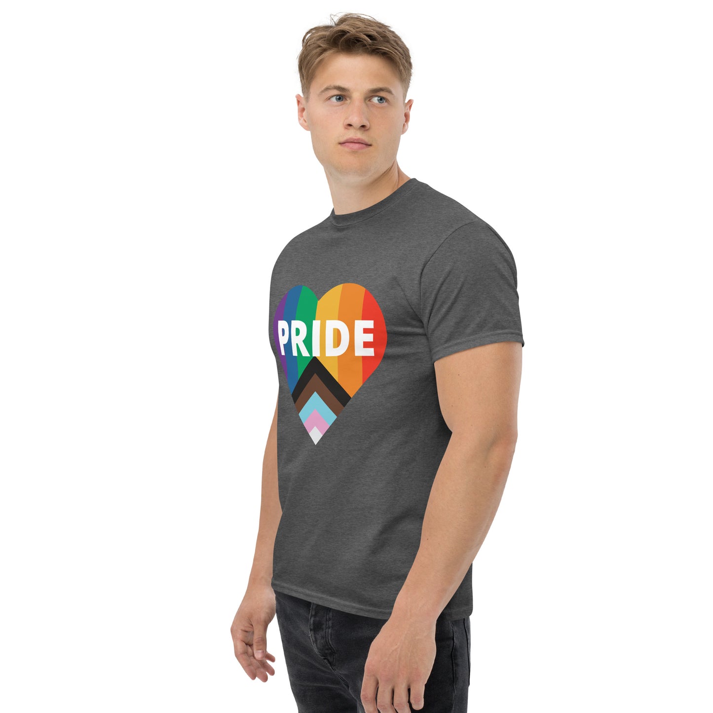 Pride Flag Heart Unisex Classic Tee