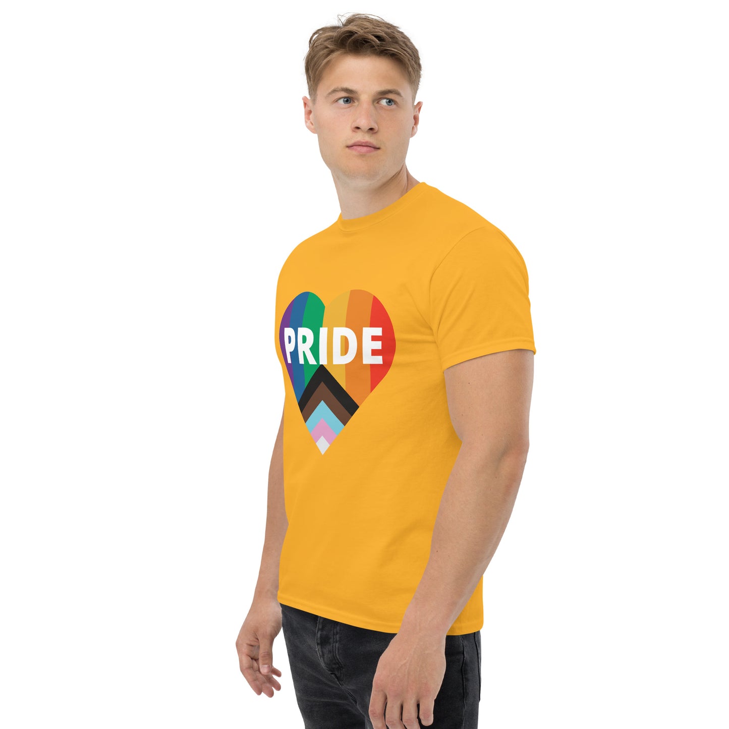 Pride Flag Heart Unisex Classic Tee