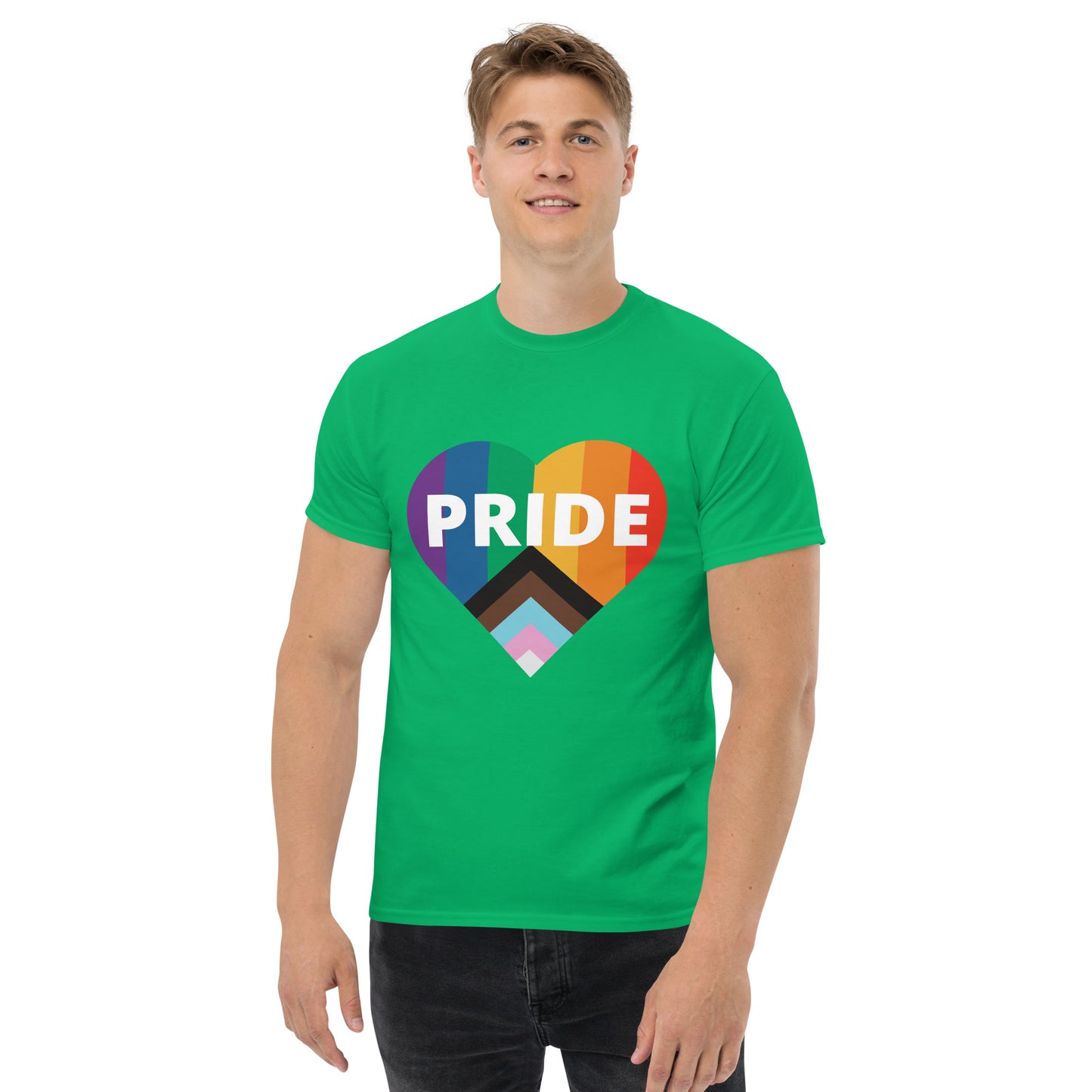 Pride Flag Heart Unisex Classic Tee