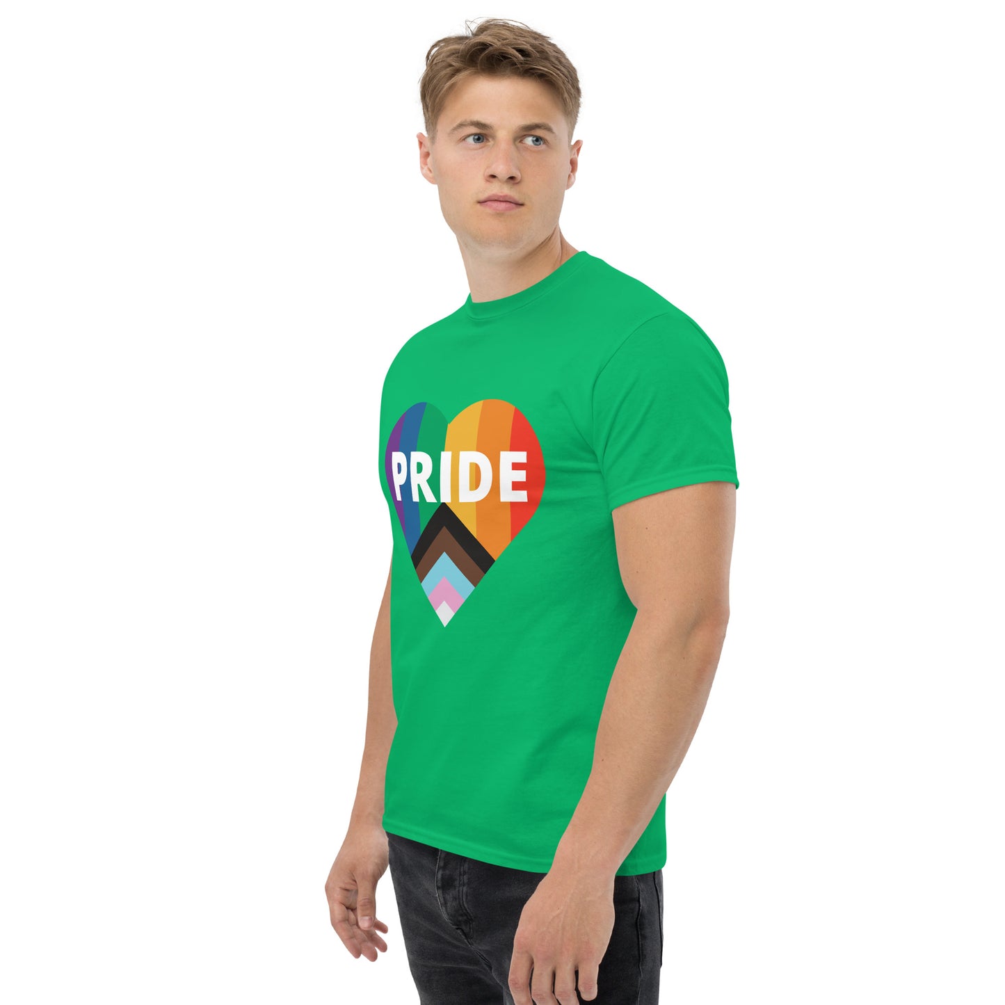 Pride Flag Heart Unisex Classic Tee