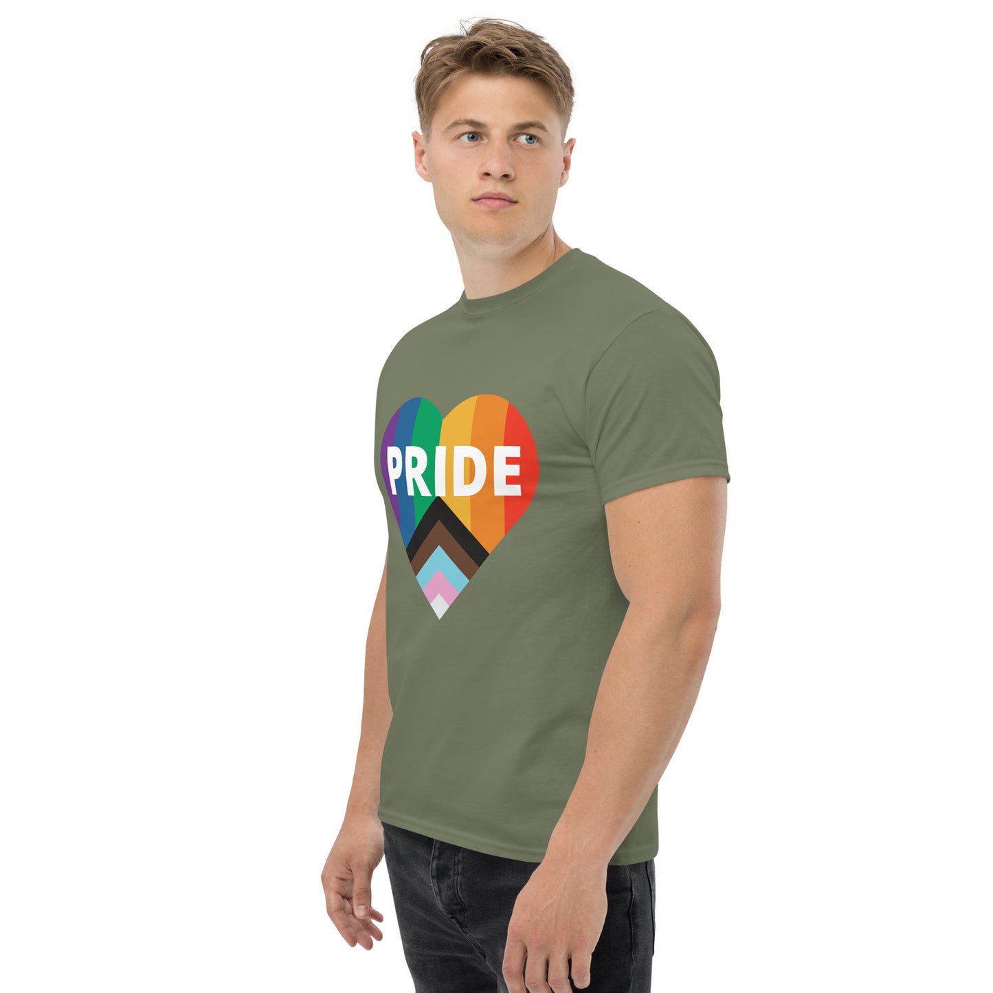 Pride Flag Heart Unisex Classic Tee