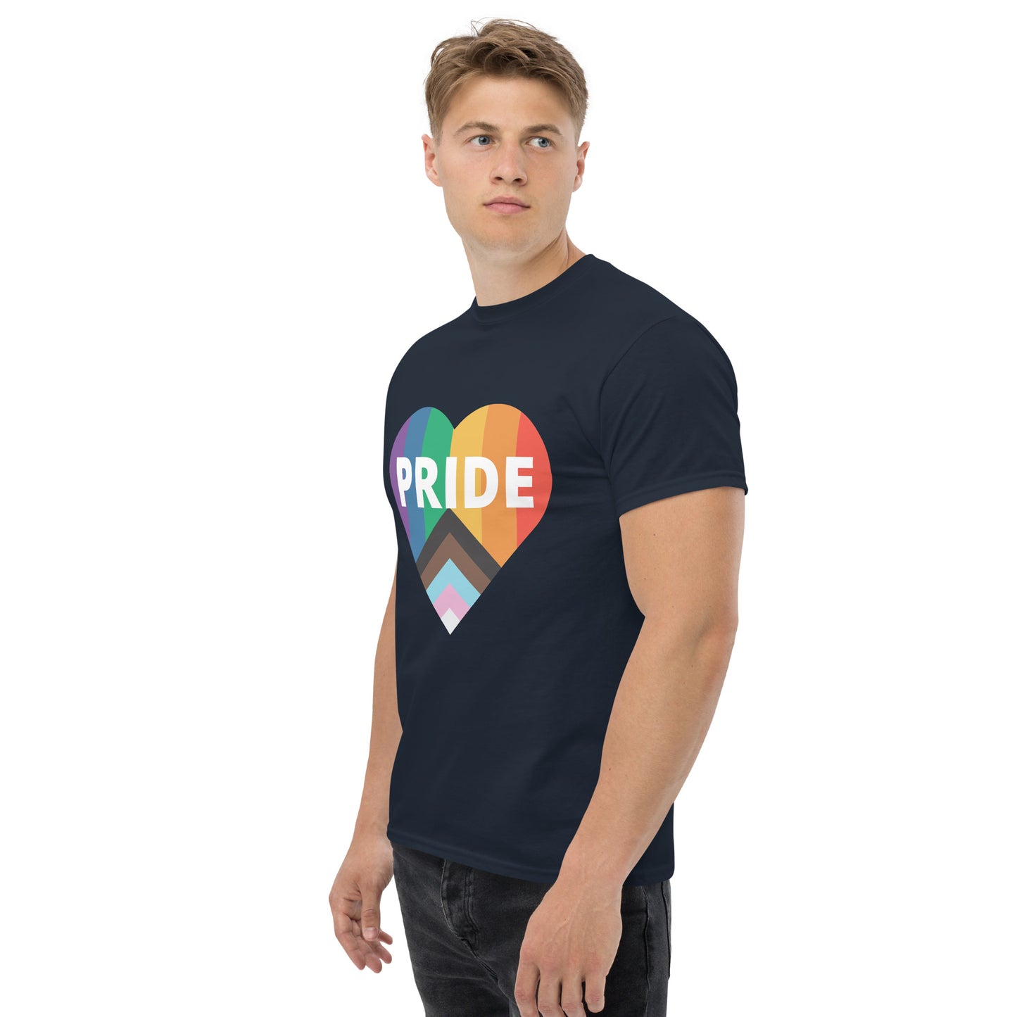 Pride Flag Heart Unisex Classic Tee