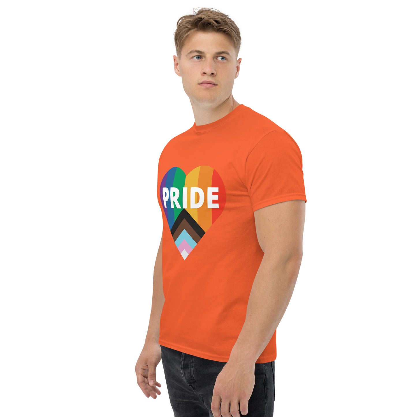 Pride Flag Heart Unisex Classic Tee