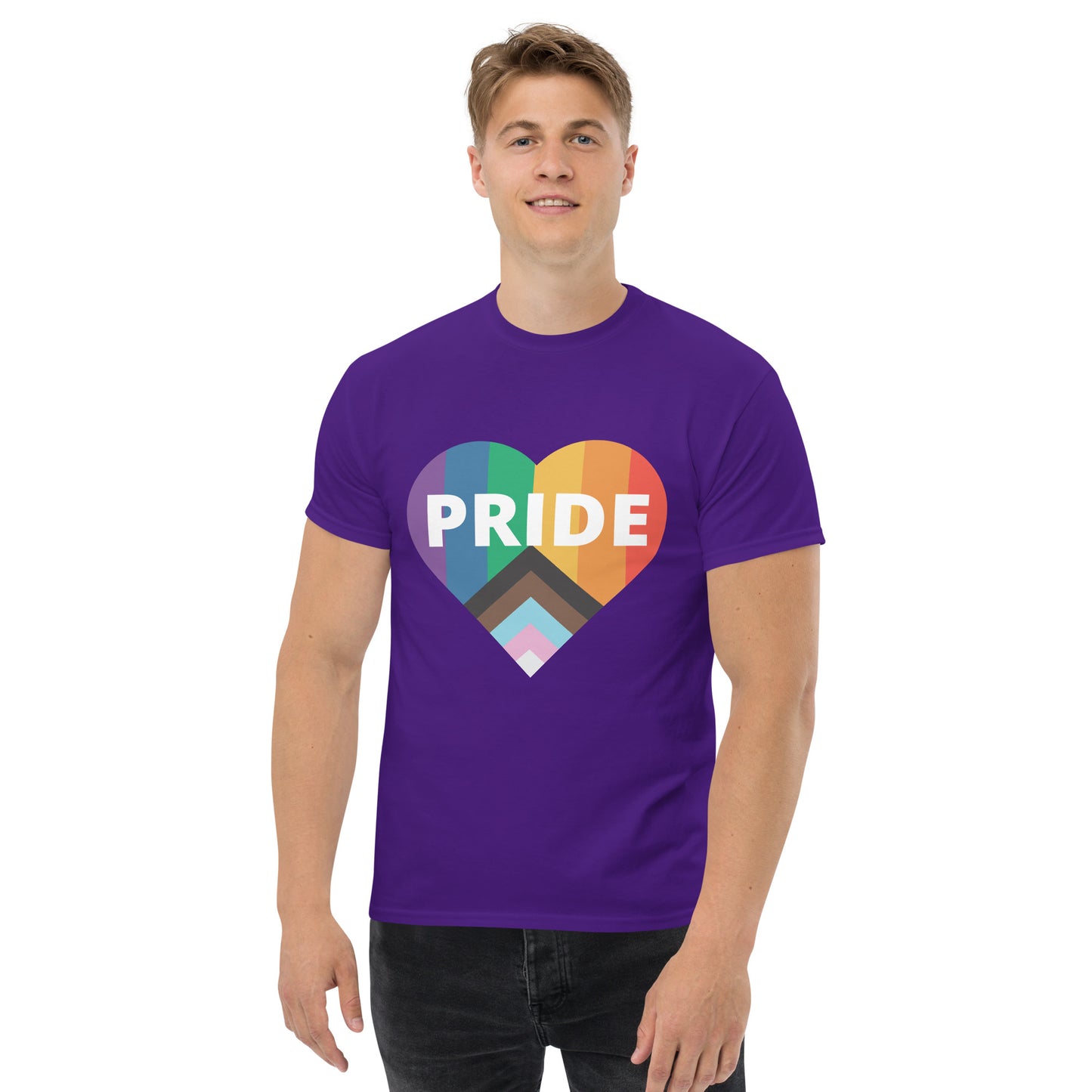 Pride Flag Heart Unisex Classic Tee