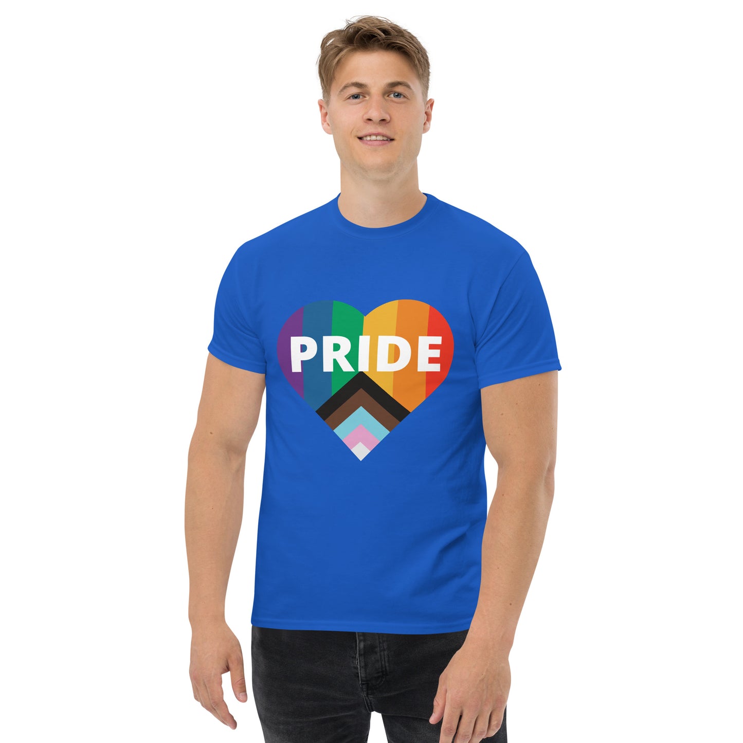 Pride Flag Heart Unisex Classic Tee