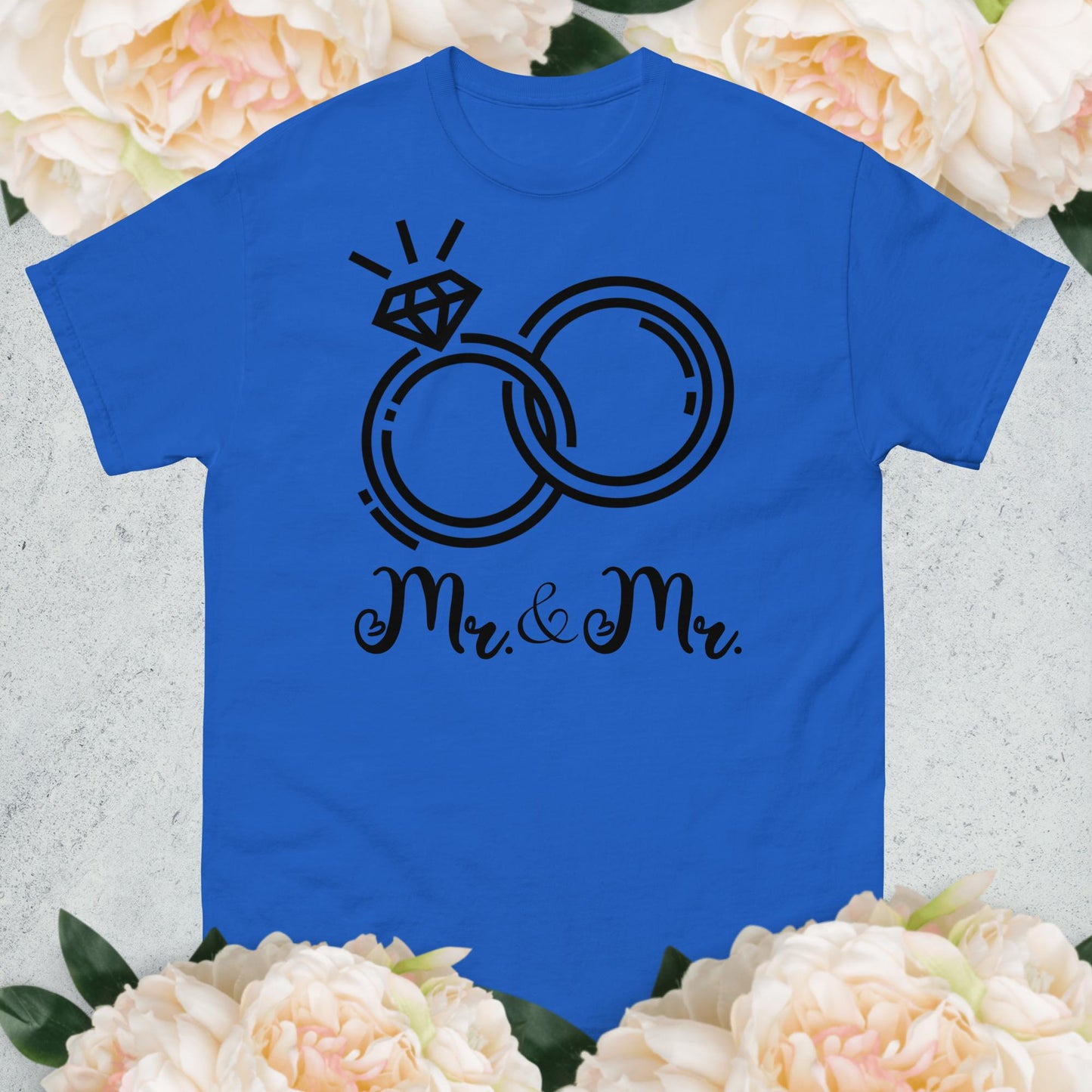 Mr & Mr Wedding Rings Unisex Classic Tee