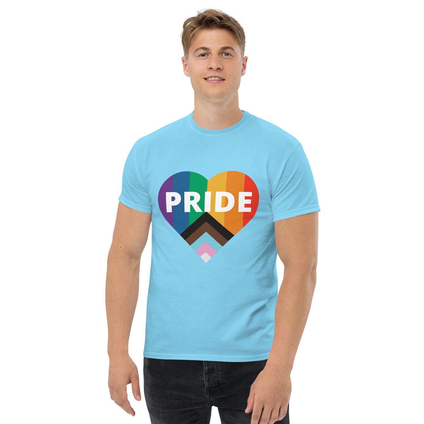 Pride Flag Heart Unisex Classic Tee