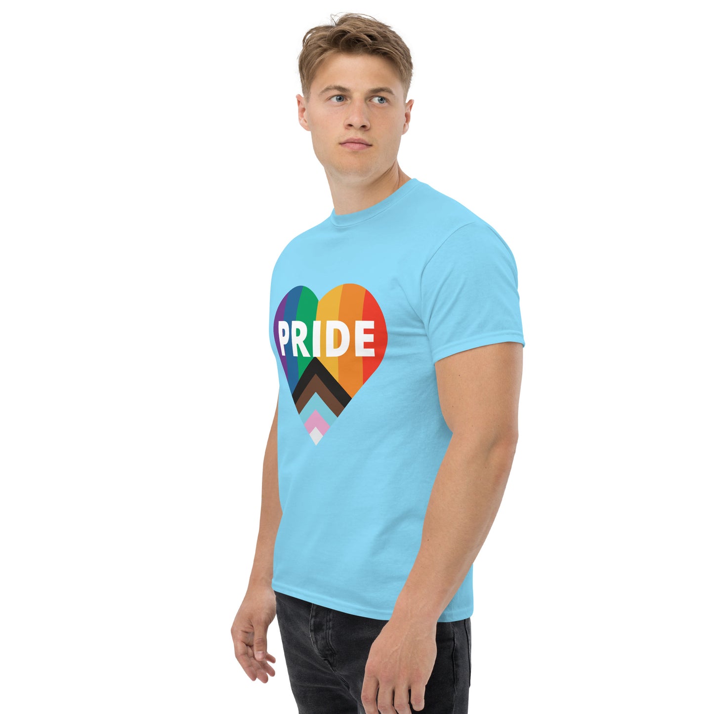 Pride Flag Heart Unisex Classic Tee