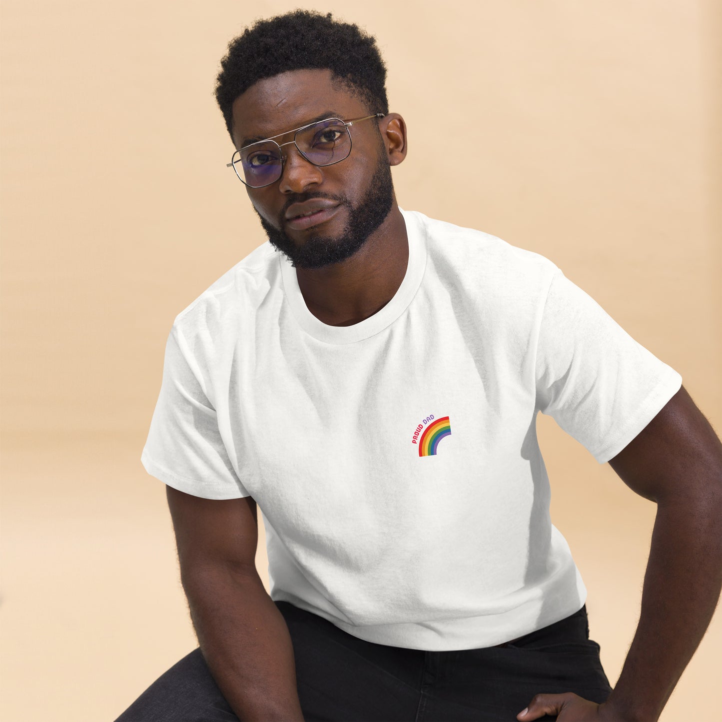 Proud Dad Small Logo Unisex Classic Tee