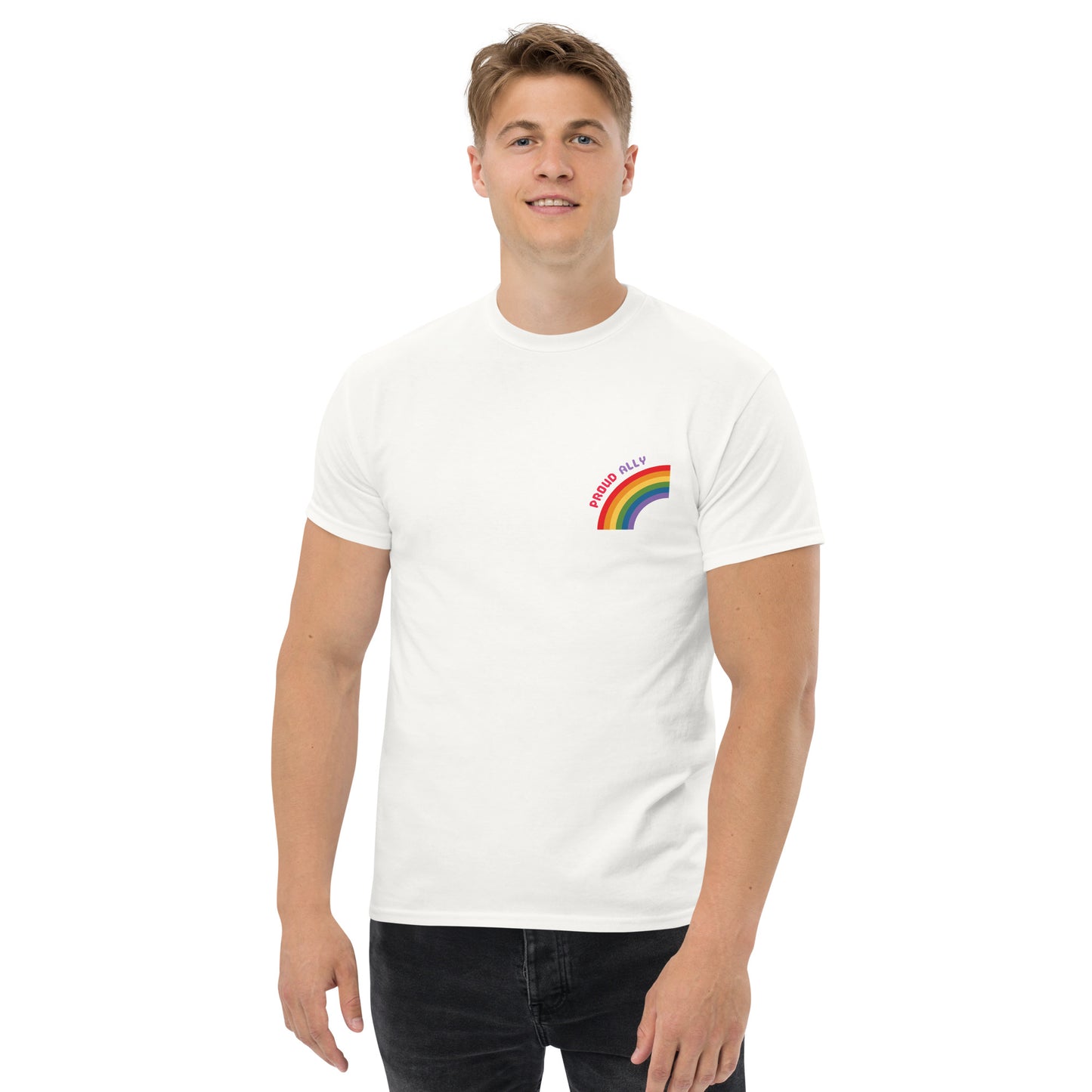 Proud Ally Small Logo Unisex Classic Tee