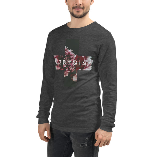 + Brand LGBTQIA+ Flowers Unisex Long Sleeve Tee