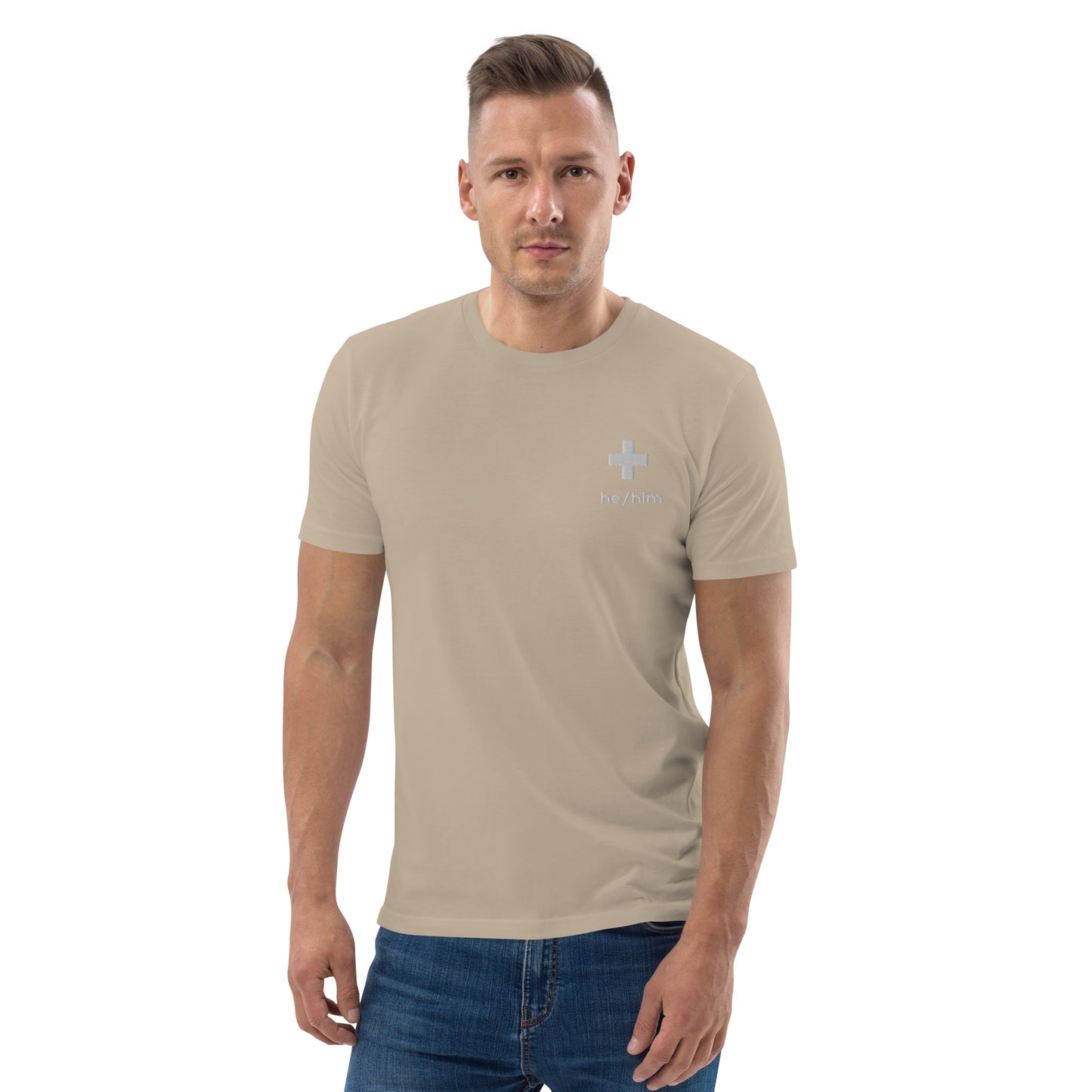 + Brand he/him Pronouns Unisex Organic Cotton T-Shirt - Various Colours