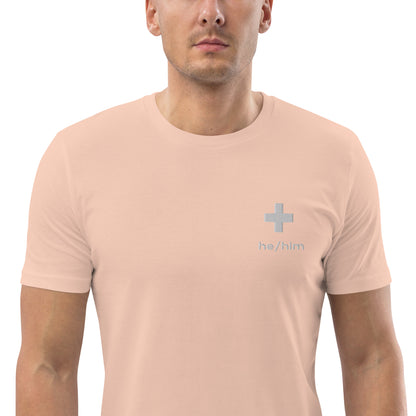 + Brand he/him Pronouns Unisex Organic Cotton T-Shirt - Various Colours