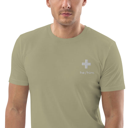 + Brand he/him Pronouns Unisex Organic Cotton T-Shirt - Various Colours