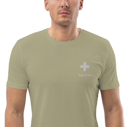 + Brand he/him Pronouns Unisex Organic Cotton T-Shirt - Various Colours