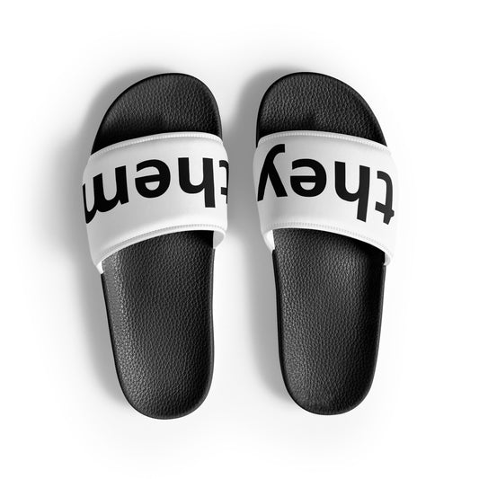 + Brand they/them Pronouns Slides (Sizes EU36/UK3/US5.5 - EU44/UK9/US11.5)