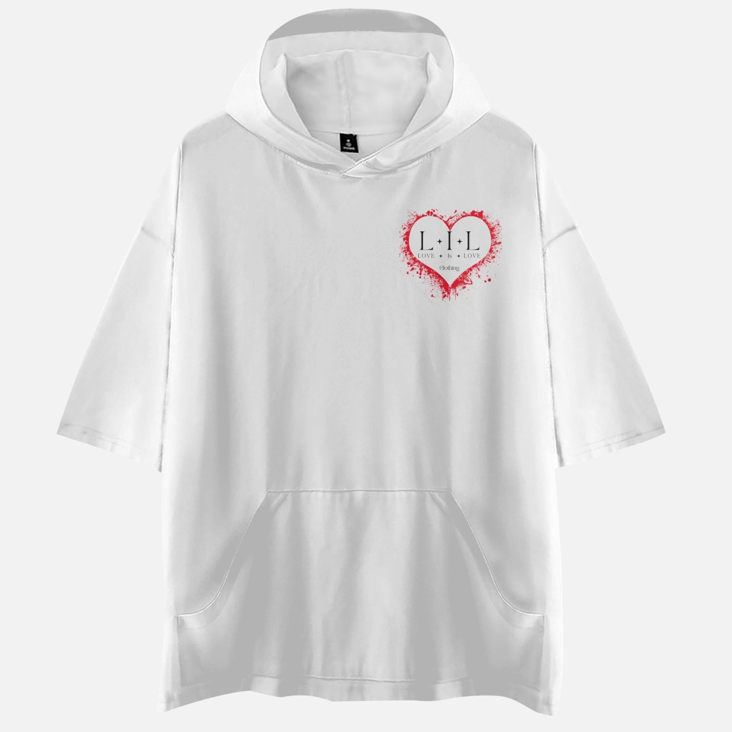 Love Is Love Short Sleeve Hoodie T-Shirt