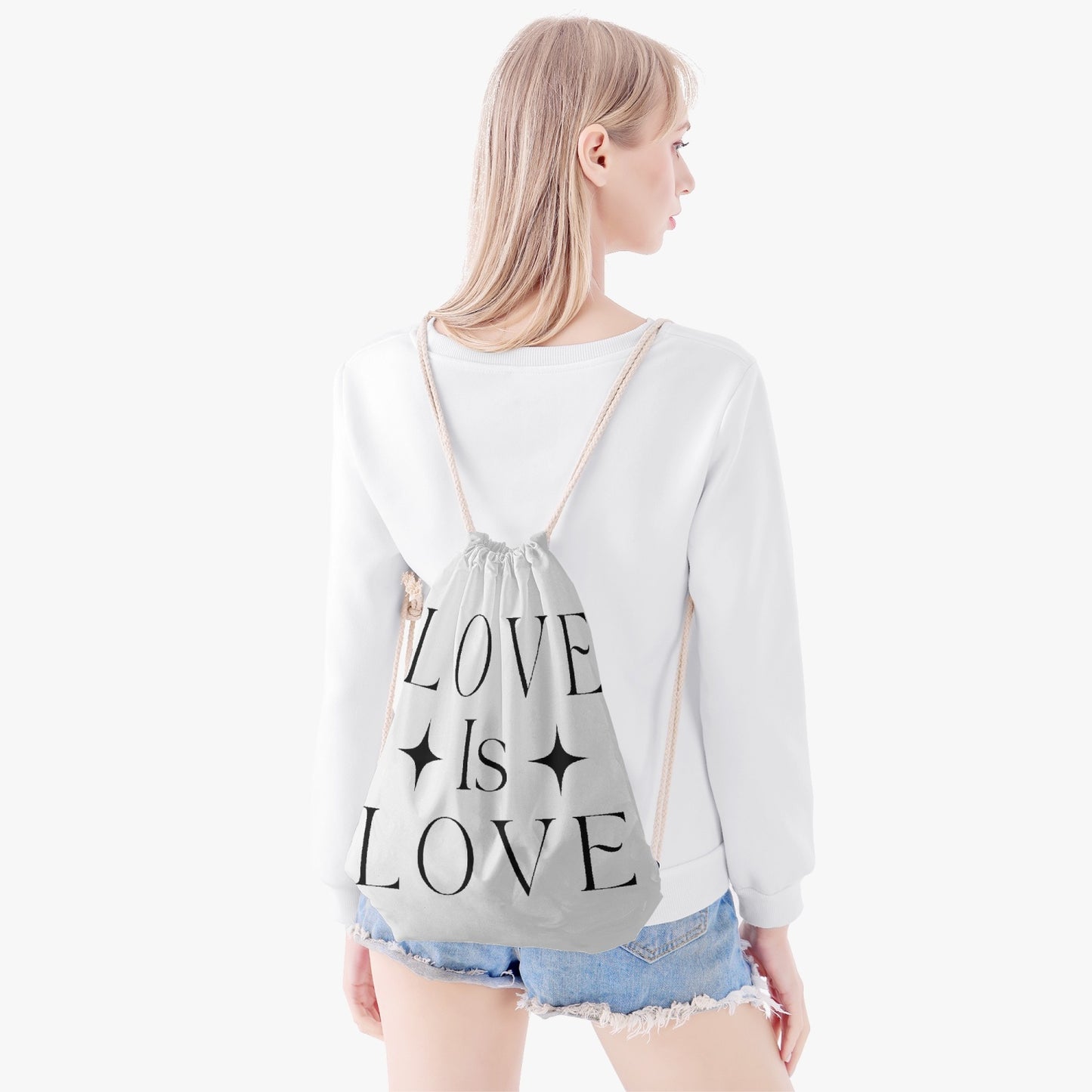 Love Is Love Drawstring Bag