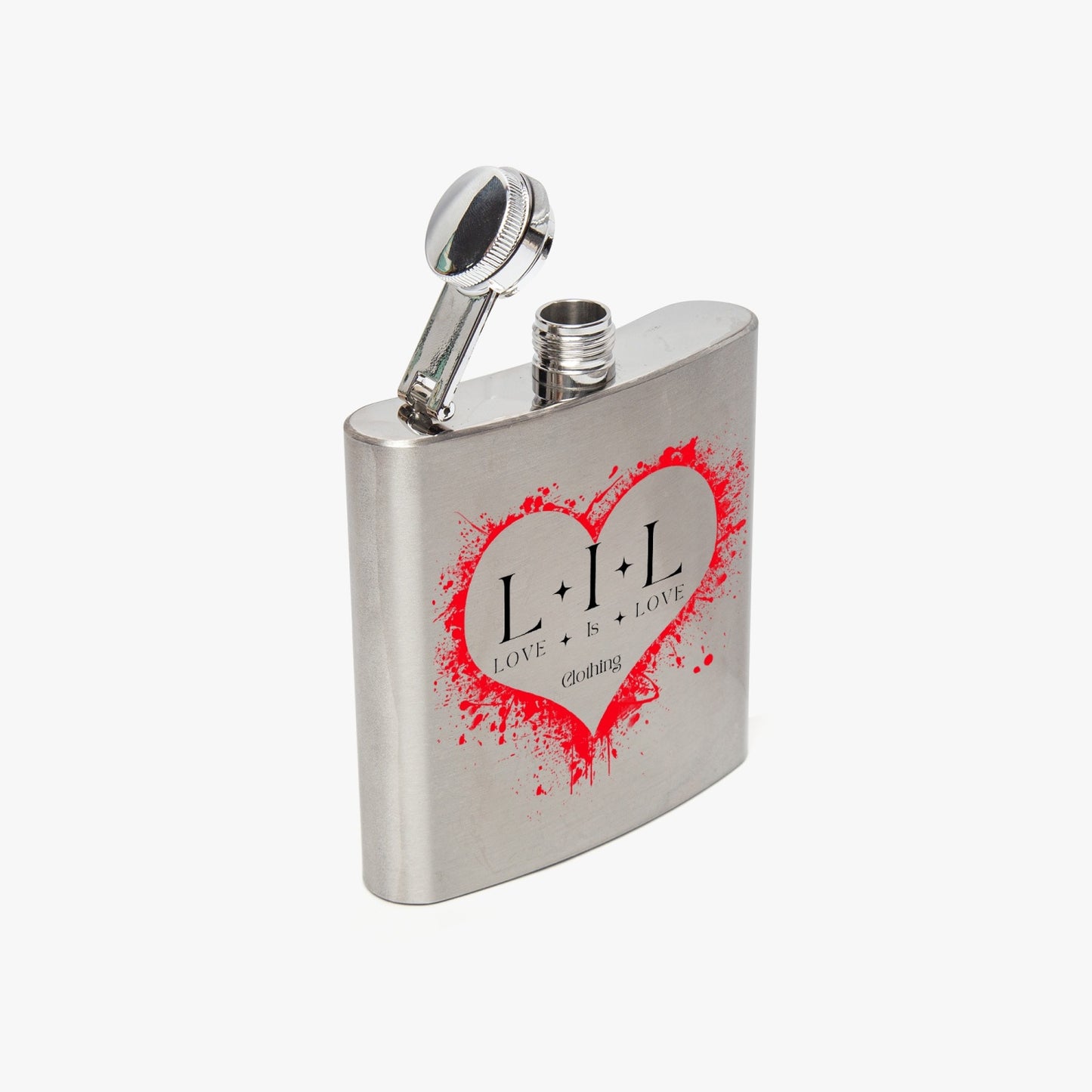 Love Is Love Stainless Steel Hip Flask