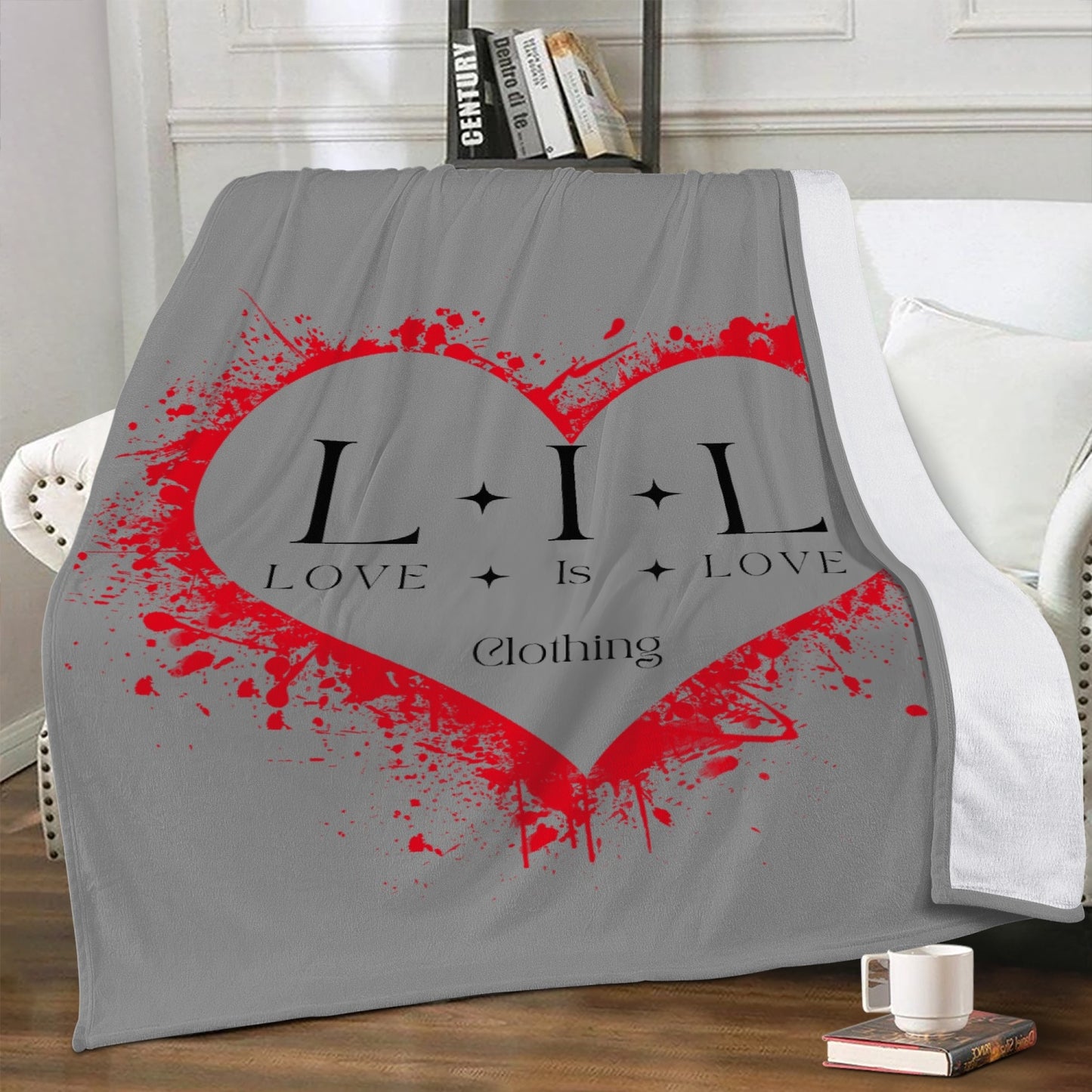 Love Is Love Dual-sided Stitched Fleece Blanket