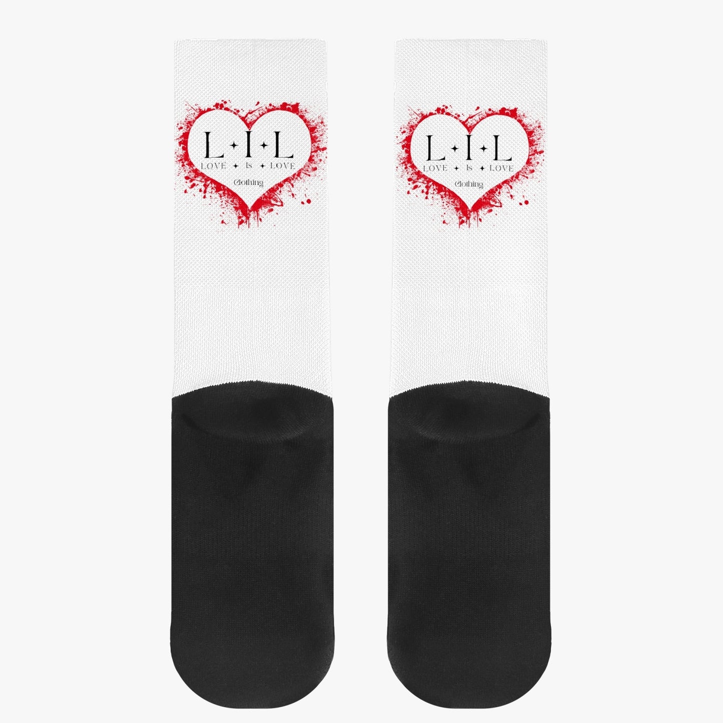 Love Is Love Logo Reinforced Sports Socks