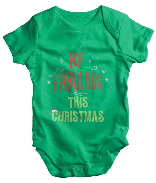 Be Fabulous This Christmas Baby Grow