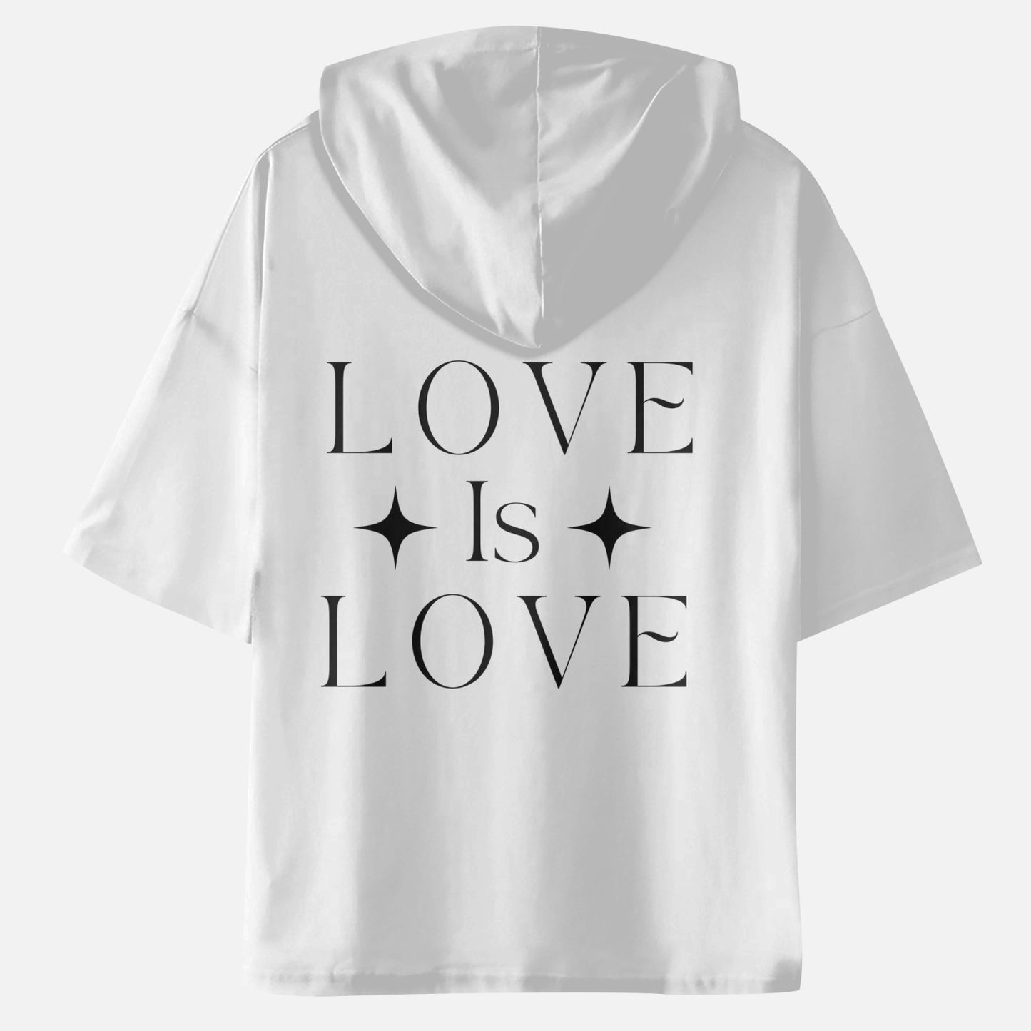 Love Is Love Short Sleeve Hoodie T-Shirt