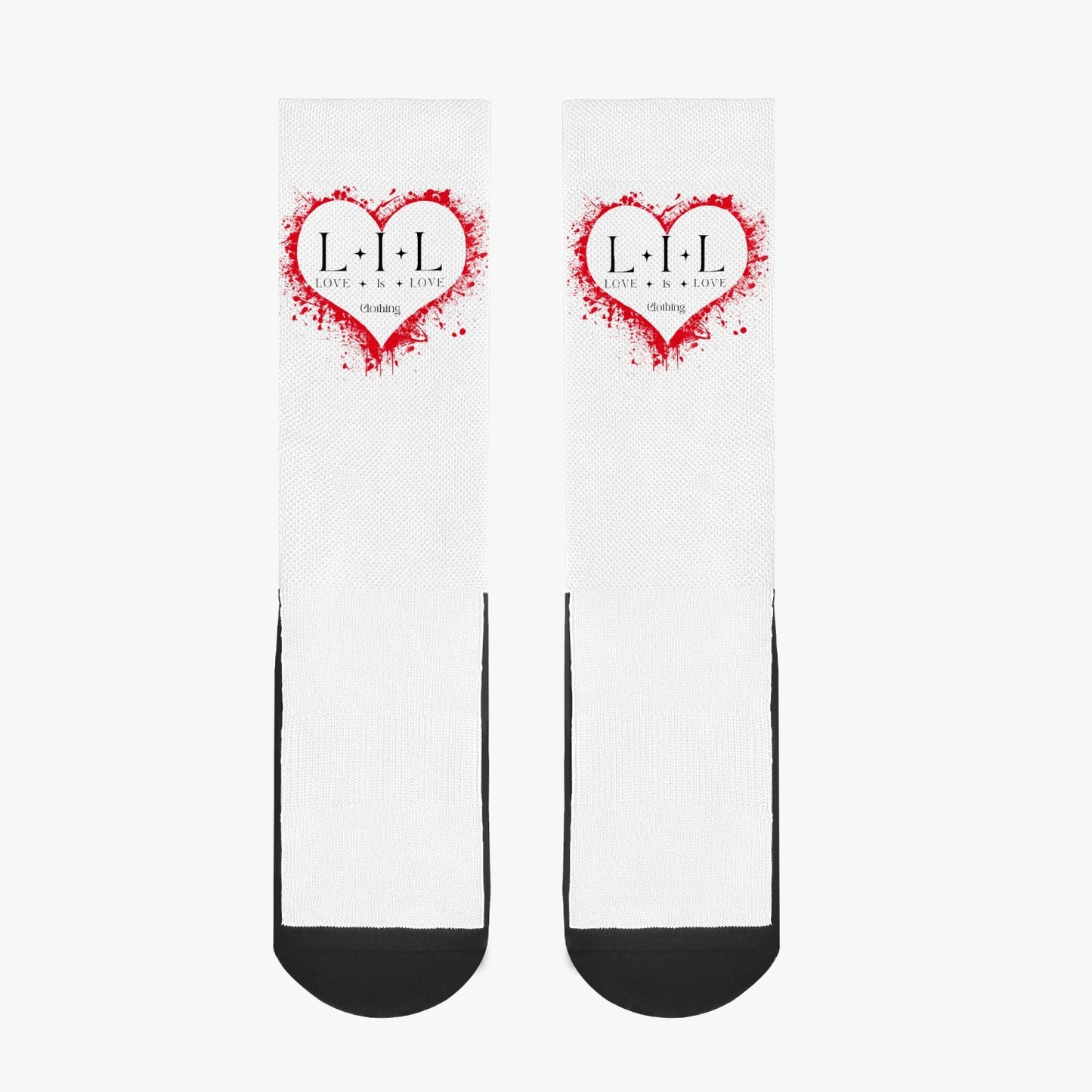 Love Is Love Logo Reinforced Sports Socks