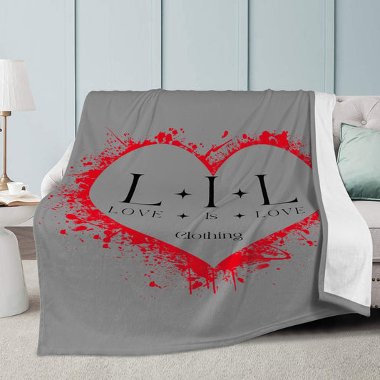 Love Is Love Dual-sided Stitched Fleece Blanket