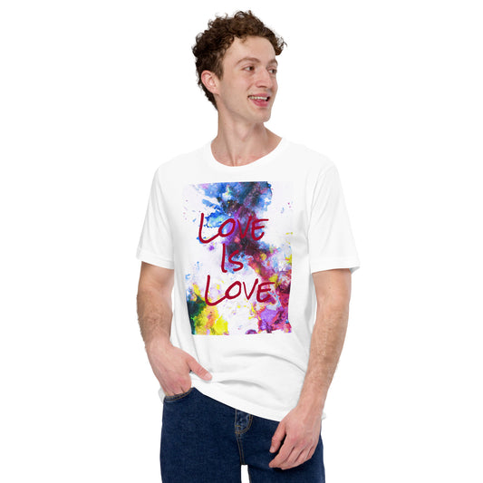 Love Is Love Colour Splash Unisex t-shirt